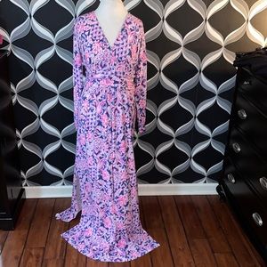 Lilly Pulitzer Nichola Maxi Dress - Indigo Love You Bunches